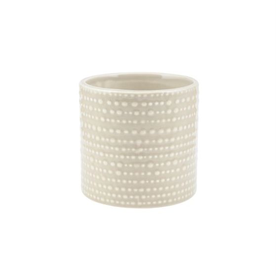 CILINDRO PUNTINATO CERAMICA AVORIO