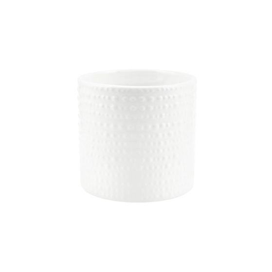 CILINDRO PUNTINATO CERAMICA BIANCO