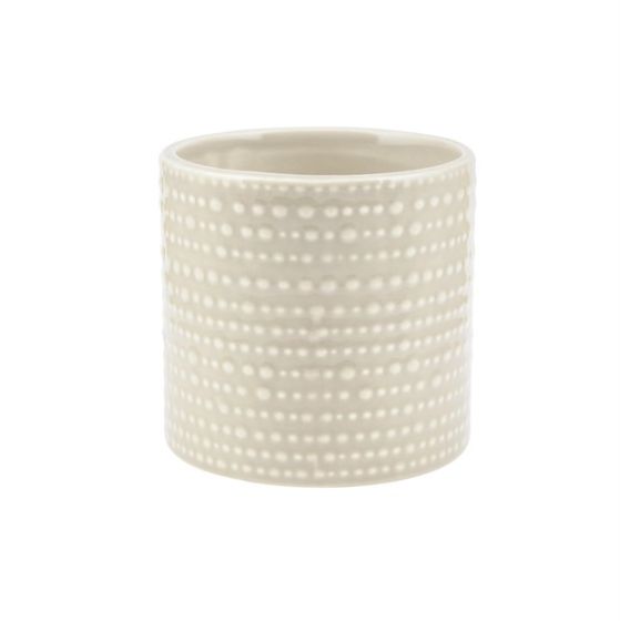 CILINDRO PUNTINATO CERAMICA AVORIO