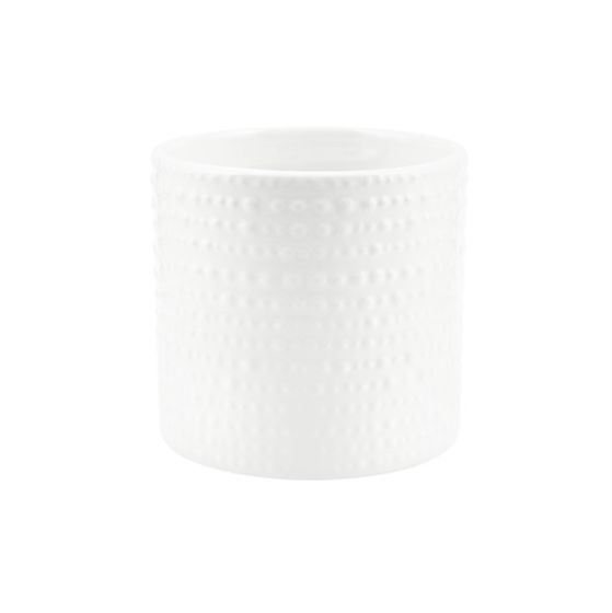 CILINDRO PUNTINATO CERAMICA BIANCO