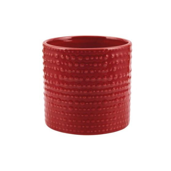 CILINDRO PUNTINATO CERAMICA ROSSO