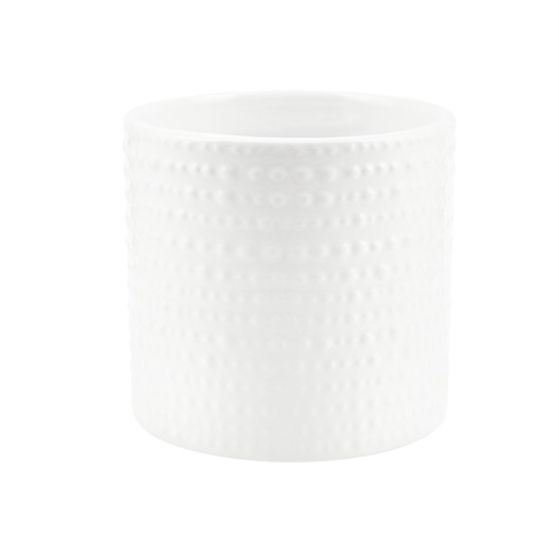 CILINDRO PUNTINATOCERAMICA BIANCO