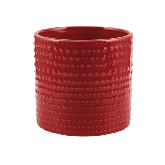CILINDRO PUNTINATO CERAMICA ROSSO