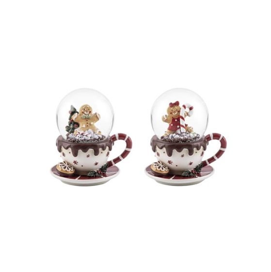 SFERA DI NEVE NATALIZIA D65MM