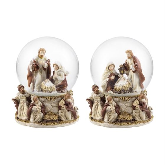 SFERA DI NEVE NATAL.MUSICA D120MM