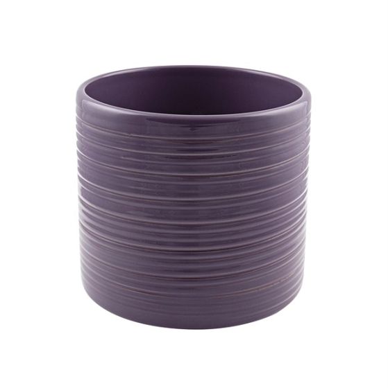 VASO CERAMICA GLAZE' MELANZANA