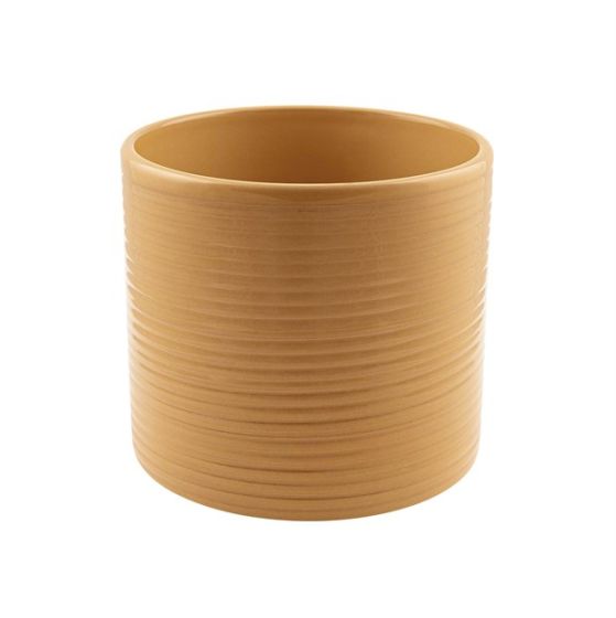 VASO CERAMICA GLAZE' SENAPE