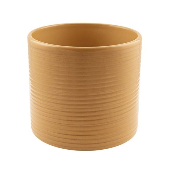 VASO CERAMICA GLAZE' SENAPE