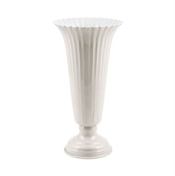 VASO METALLO AVORIO