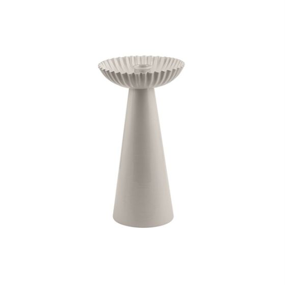 PORTACANDELA  METALLO GRIGIO