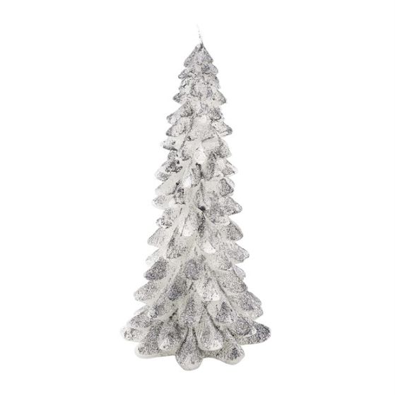 ALBERO 2 NATALE ARGENTO GLITTER