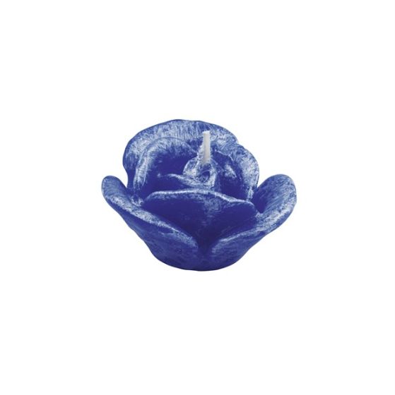 ROSA TRE PETALI BLU PERLATO