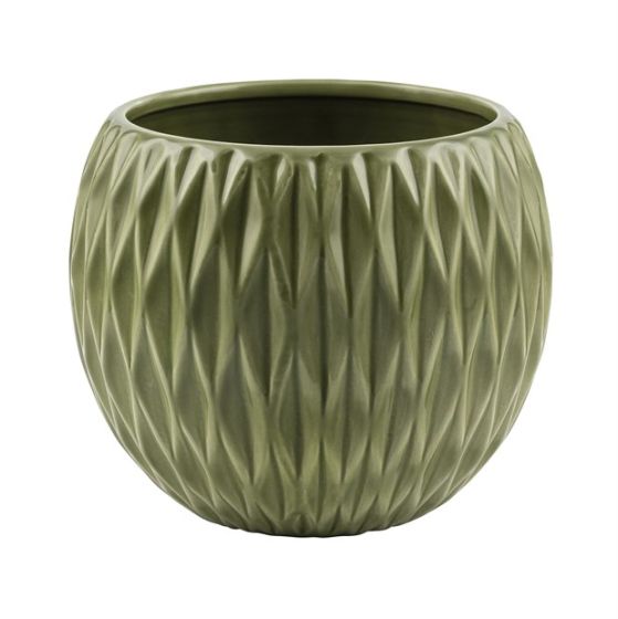 SFERA CERAMICA A ROMBI VERDE