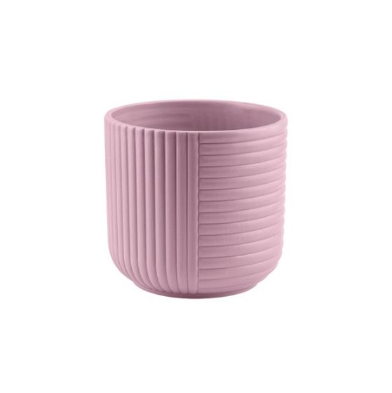 CILINDRO RIGATO CERAMICA ROSA