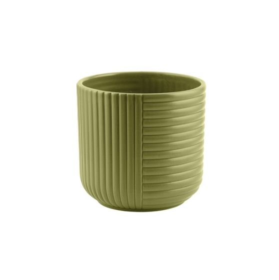 CILINDRO RIGATO CERAMICA VERDE