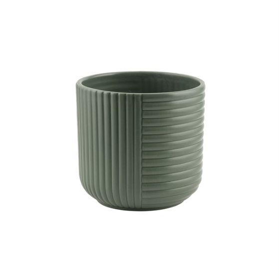 CILINDRO RIGATO CERAMICA VERDE PETR.