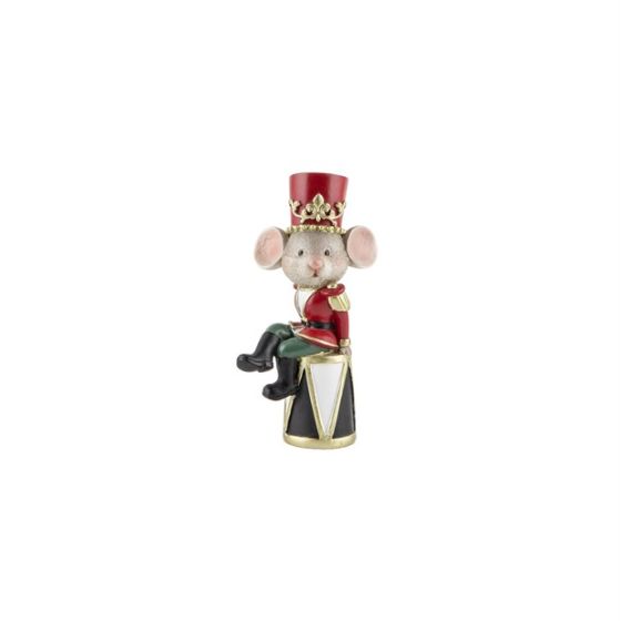 TOPOLINO NATALE RESINA