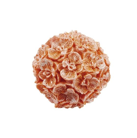 SFERA CON ORCHIDEA MED ARANCIO PERL