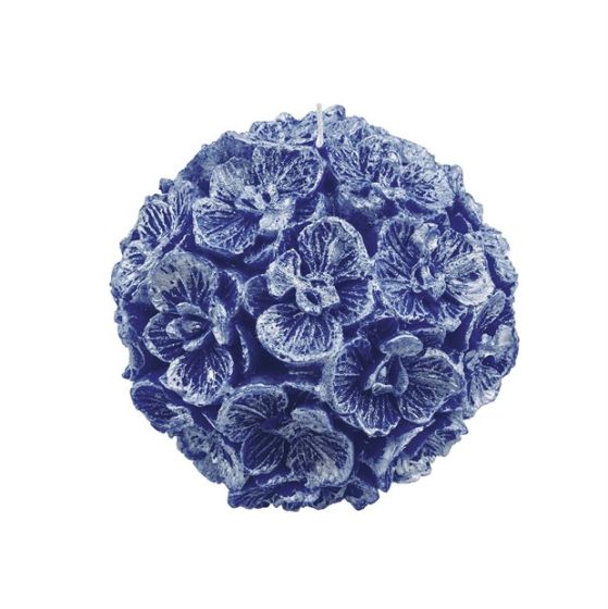 SFERA CON ORCHIDEA GRANDE BLU PERL