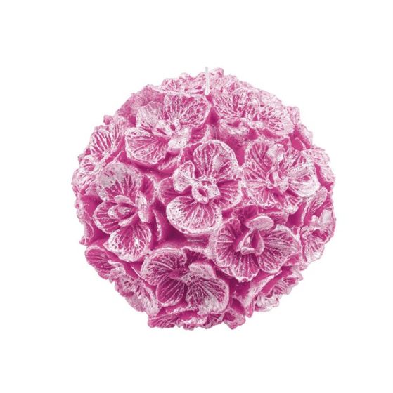 SFERA CON ORCHIDEA GRANDE ROSA PERLA