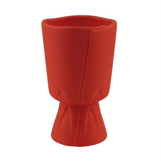 VASO CERAMICA  ROSSO