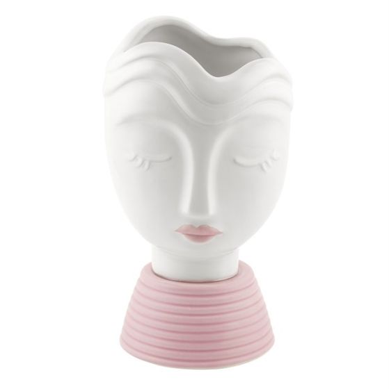 VISO DONNA CERAMICA ROSA