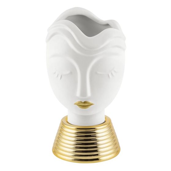 VISO DONNA CERAMICA  ORO